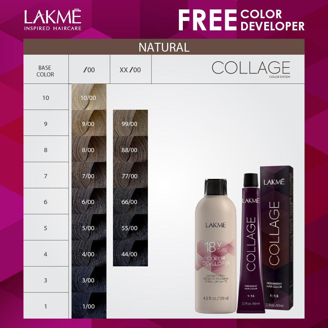 LAKME COLLAGE + DEVELOPER - NATURAL